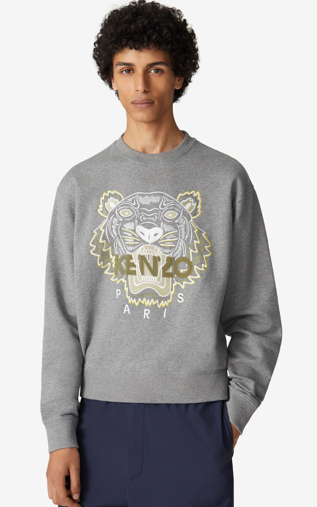 Sudadera Kenzo Tiger Hombre Gris - SKU.9494153